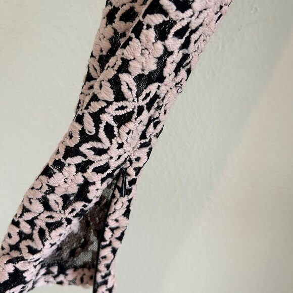 Alice + Olivia Dress Backless Embroidered Lace Detail Long Sleeve Floral Party - Picture 8 of 10